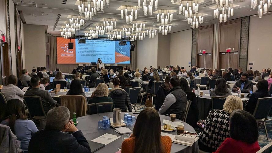 Best of SABCS program — clinicians attending a session.